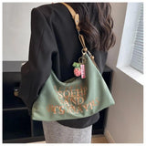 Canvas Shopping Bags Large Tote Shoulder Bag For Women