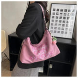 Canvas Shopping Bags Large Tote Shoulder Bag For Women