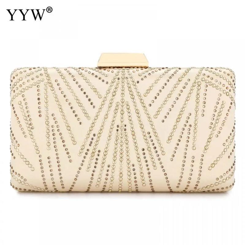 Diamonds Purse Evening Bag Chain Shoulder Party Clutch Wallet