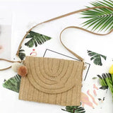 Women's Multifunctional Ball Handbag, Woven Beach Single Shoulder Bag