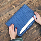 Alirattan 13.3 inch Laptop Sleeve Case Ostrich Crocodile Pattern Cover