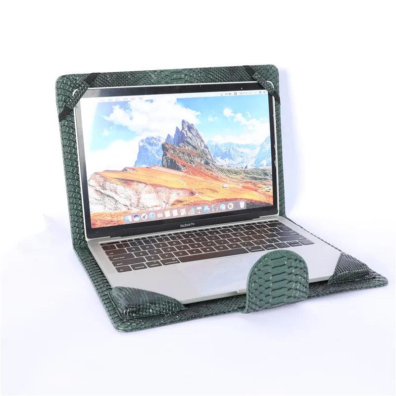 Alirattan 13.3 inch Laptop Sleeve Case Ostrich Crocodile Pattern Cover