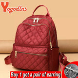 Oxford Backpack For Women Large Capacity Student School Bag