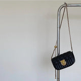 Rhombus Lock Chain Crossbody Bag for Women
