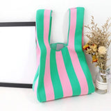 Mixed Colors Tote Bag Retro Lady Shopping Bags M258