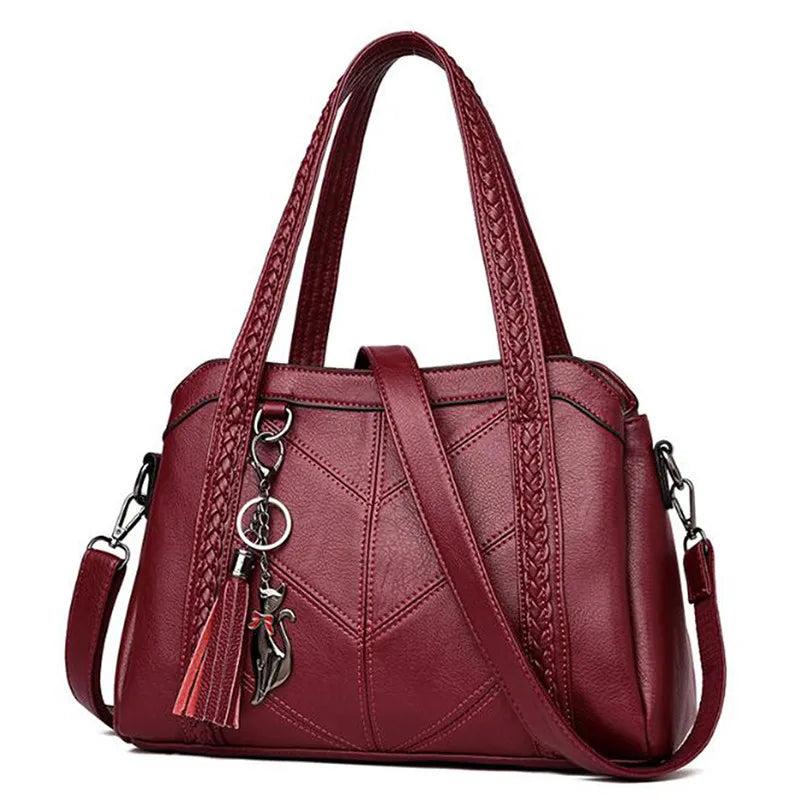 Women Crossbody Bags Soft PU Leather Handbag Shoulder Messenger Tote