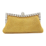 Glitter Bead Evening Clutch Bag Silver Handbag