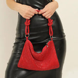 Hobos Shoulder Bag Rhinestone Evening Clutch Crystal Handbag Party Purse B499