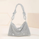 Hobos Shoulder Bag Rhinestone Evening Clutch Crystal Handbag Party Purse B499