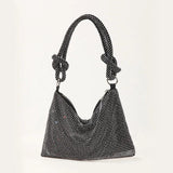 Hobos Shoulder Bag Rhinestone Evening Clutch Crystal Handbag Party Purse B499
