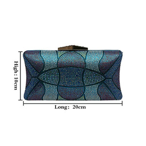 Multicolor Chain One-Shoulder Handbag Inlaid Diamond