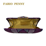 Multicolor Chain One-Shoulder Handbag Inlaid Diamond