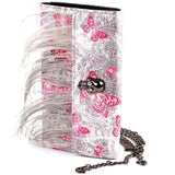 Punk Skull Feather Evening Clutch Handbag Bag