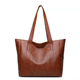 Large Capacity Shoulder Bag PU Leather Leisure Messenger Crossbody Daily Bags
