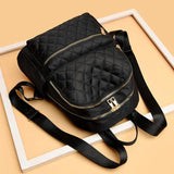 D0LF Women's Nylon Travel Backpack Small Shoulder Bag Casual Daypack