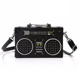 Sequin Radio Style Crossbody Bag For Women Harajuku Shoulder Messenger Mini