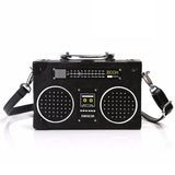 Sequin Radio Style Crossbody Bag For Women Harajuku Shoulder Messenger Mini