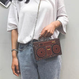 Sequin Radio Style Crossbody Bag For Women Harajuku Shoulder Messenger Mini