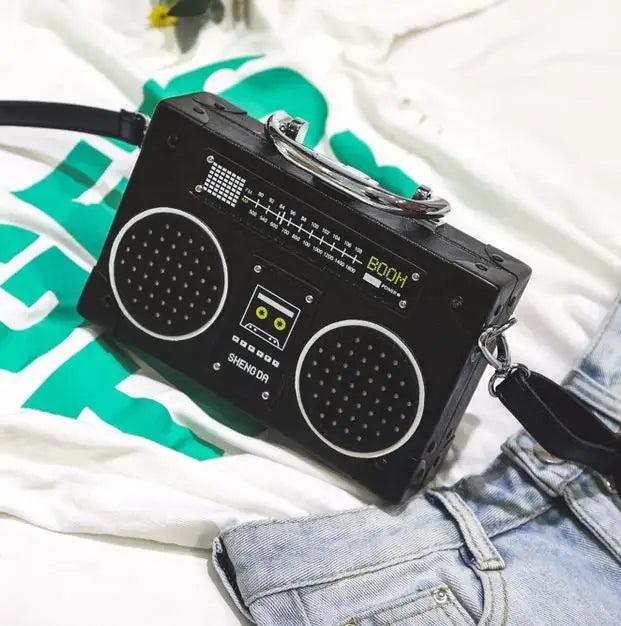Sequin Radio Style Crossbody Bag For Women Harajuku Shoulder Messenger Mini