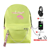 Harajuku Rap Lil Peep USB Rechargeable Backpack
