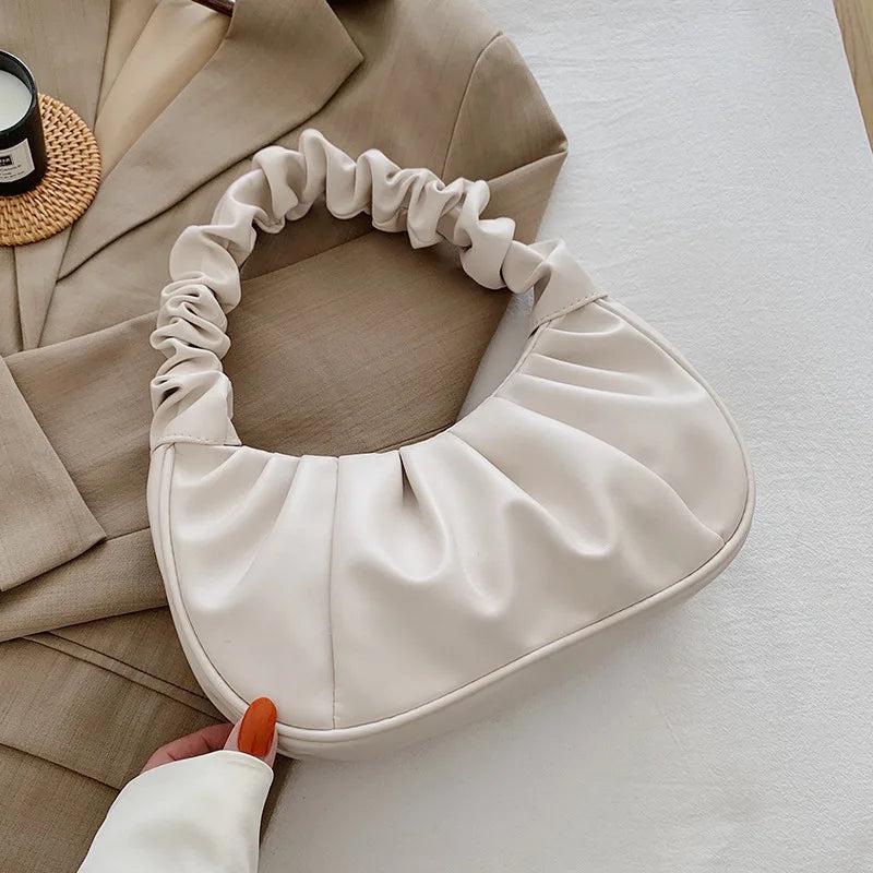 Summer Pleated Cloud Bags Armpit Bag for Women
