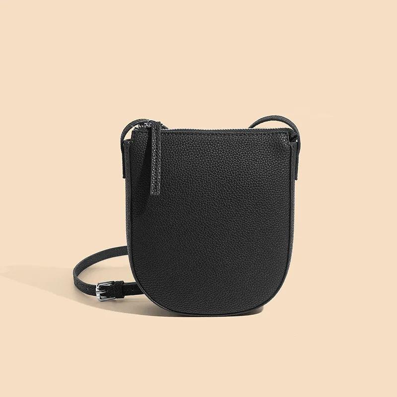Cowhide Women's Phone Bag Messenger Shoulder Crossbody Bag