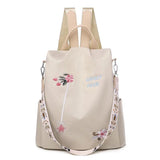 Embroidery Backpack Female Large Capacity Waterproof Rucksack