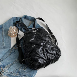 Ruched Minimalist Backpack for Women