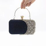 Silver Crystal Evening Clutch for Wedding Party