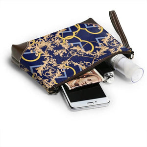 Vintage Retro Clutch Bag European Pattern Printed Wallet