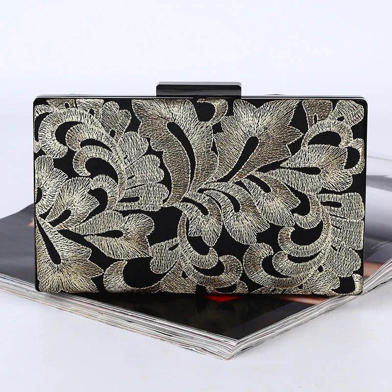 Vintage Envelope Women Wallet Bag Clutches Embroidery Clutch Shoulder Bags