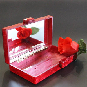 Hand Poured Acrylic Clasp Clutch Bag