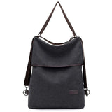 Women's Canvas Backpack Shoulder Bag Large Capacity