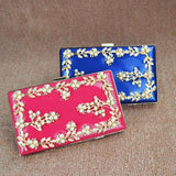 Red Pink Purple Flower Evening Bags Clutches