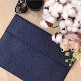Alirattan Envelope Pouch Bag Ostrich Pattern Laptop Clutch Bag