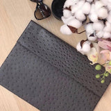 Alirattan Envelope Pouch Bag Ostrich Pattern Laptop Clutch Bag