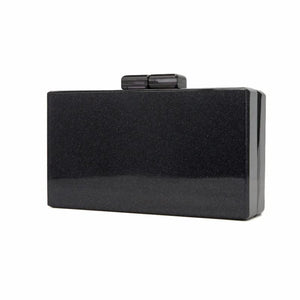 Glitter Acrylic Clasp Women Clutch Evening Handbag Mini Bag