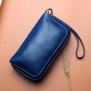Women Leather Clutch Bag Travel Tote Multi-card Money Phone Small Bag
