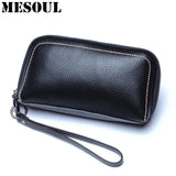 Women Leather Clutch Bag Travel Tote Multi-card Money Phone Small Bag