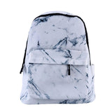 Marbling Canvas Backpack For Girls Large Capacity Rucksack School Bag