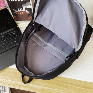 Canvas School Backpack Anti-theft Shoulder Bag for Girls