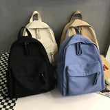 Canvas School Backpack Anti-theft Shoulder Bag for Girls