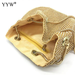 Sequin Evening Party Sliver Purse Women Bucket Shoulder Bag Crossbody Bag