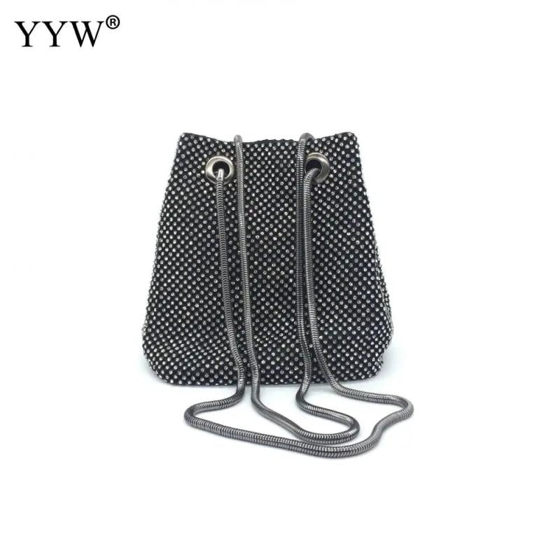 Sequin Evening Party Sliver Purse Women Bucket Shoulder Bag Crossbody Bag