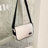 Solid PU Leather Armpit Crossbody Bag Women's Handbag