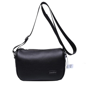 Solid PU Leather Armpit Crossbody Bag Women's Handbag