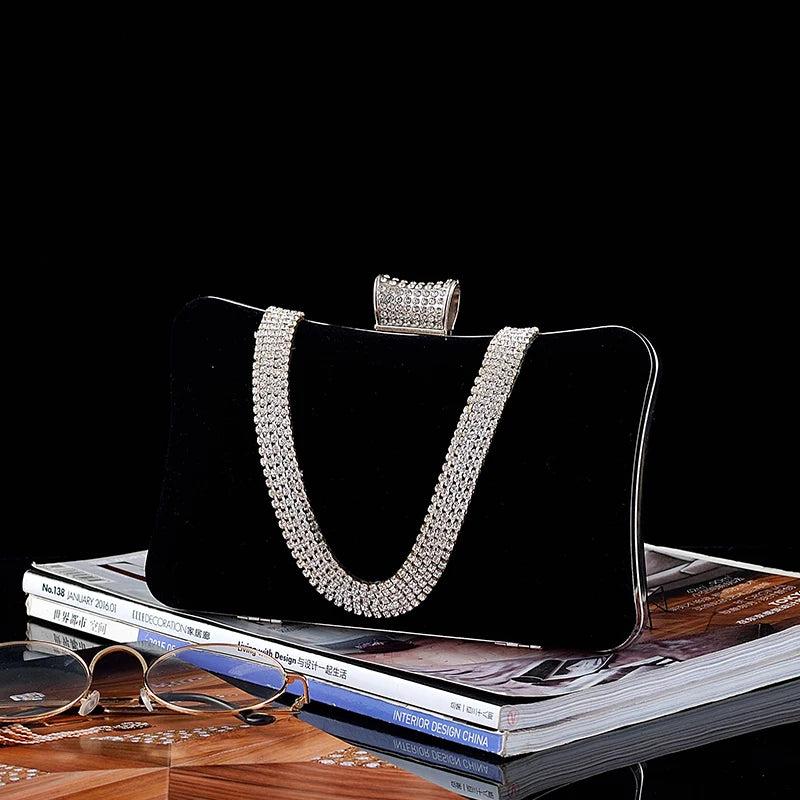 Women's Nylon Evening Bag Black/Red