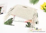 Summer Straw Handbag Women Knitting Tassel Tote Clutch Bohemian Beach Woven Bag