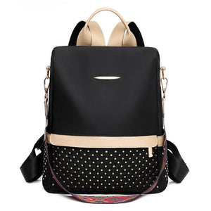 Large Capacity Women Rivet Oxford Backpack Female Backpacks