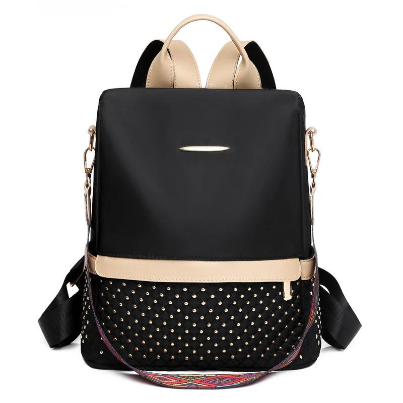 Large Capacity Women Rivet Oxford Backpack Female Backpacks